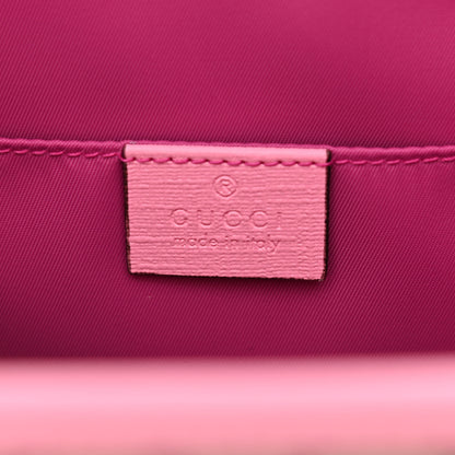 Gucci GG Supreme Monogram 3-D Strawberry Childrens Tote Beige Ebony Lotus Pink Fuxia Emerald 6 of 10