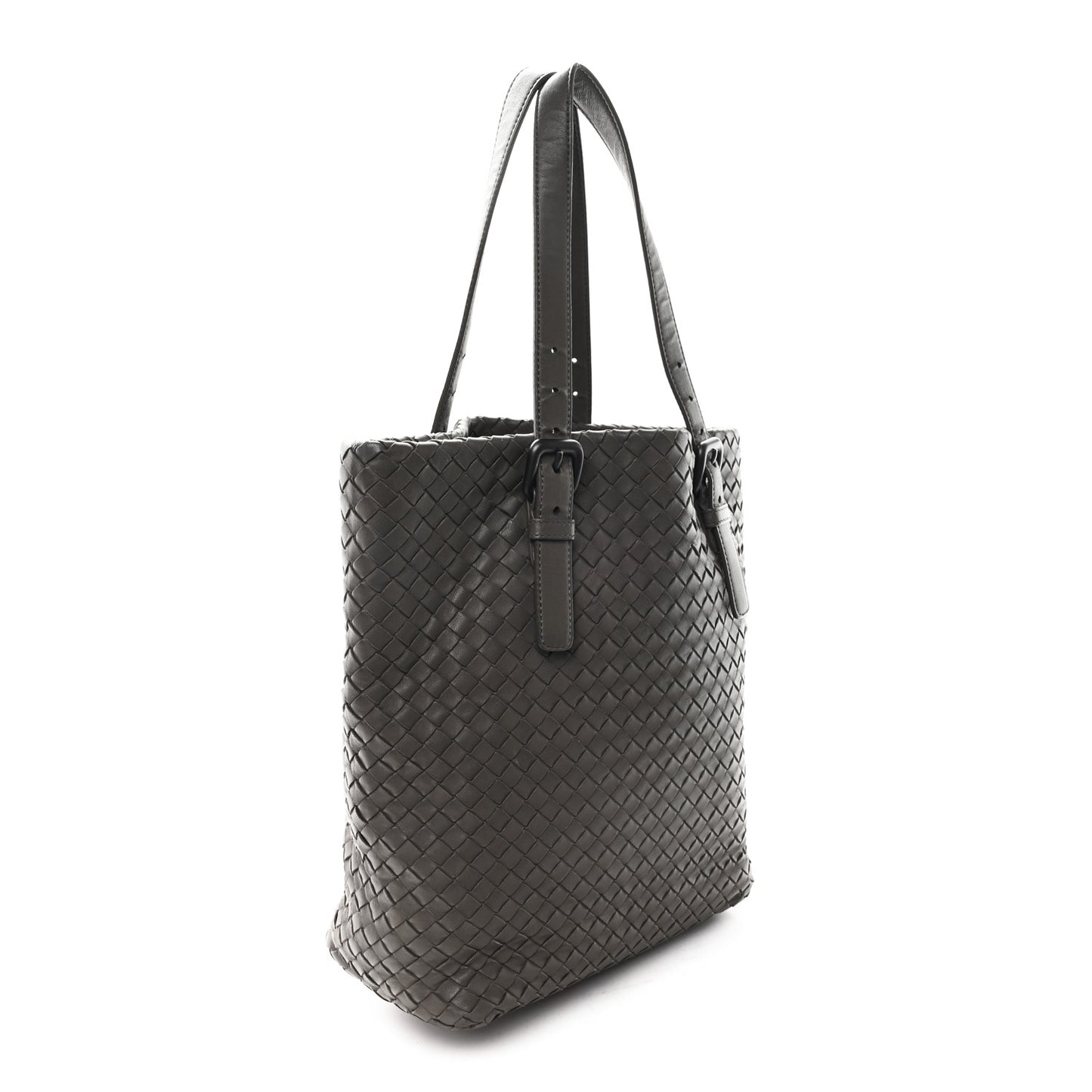 Nappa Intrecciato Small Seamless Tote  Grey