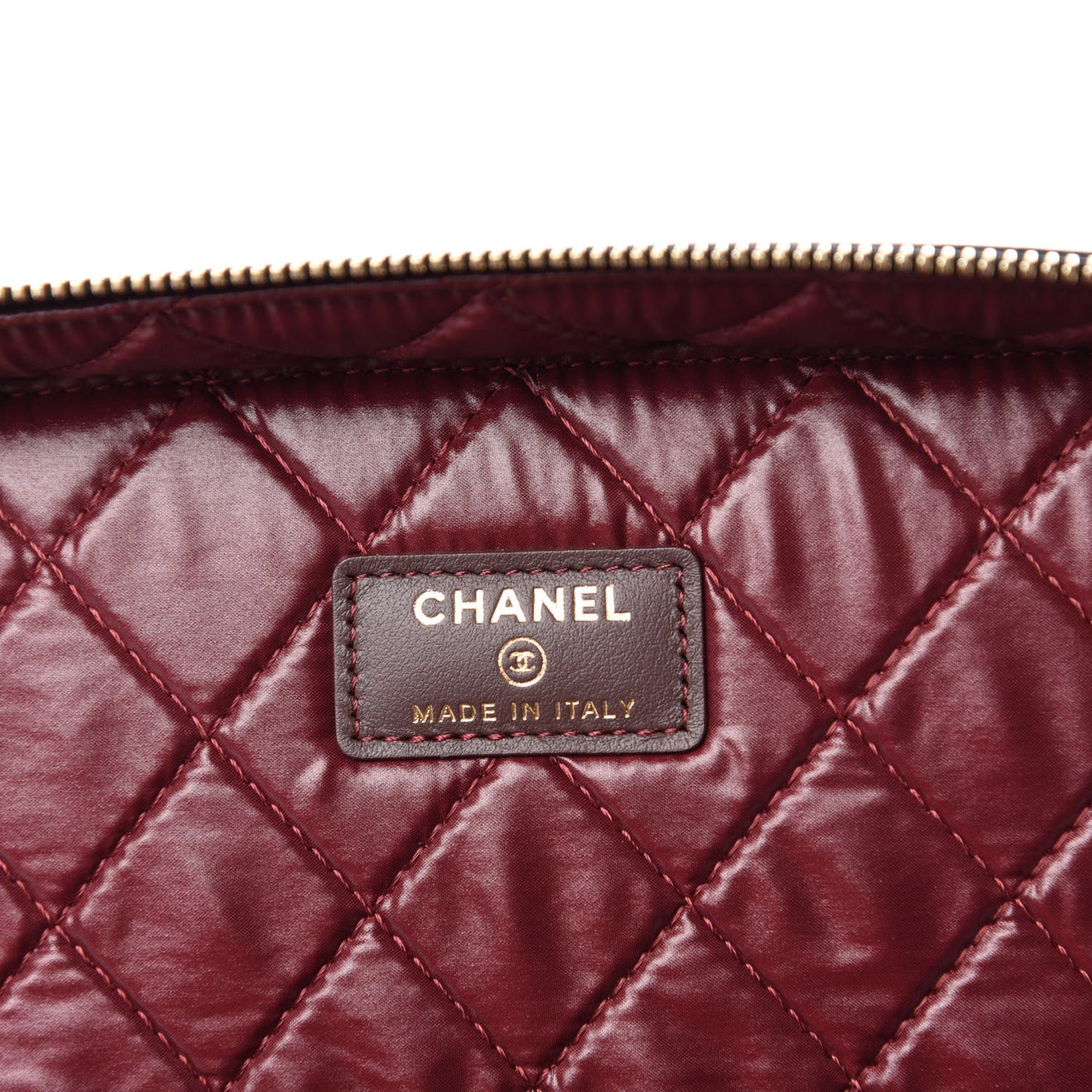 Caviar Quilted Large Vanity Pouch Black