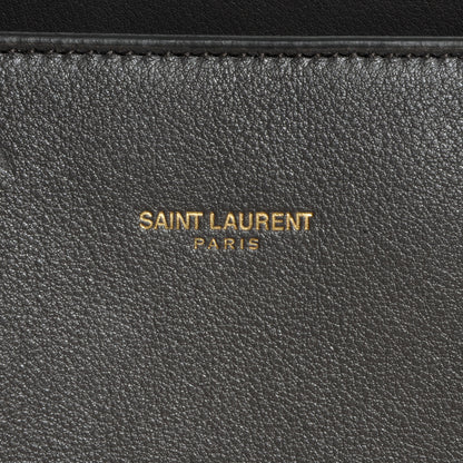 Saint Laurent Leather Large Sac de Jour Carryall Grey 7 of 9