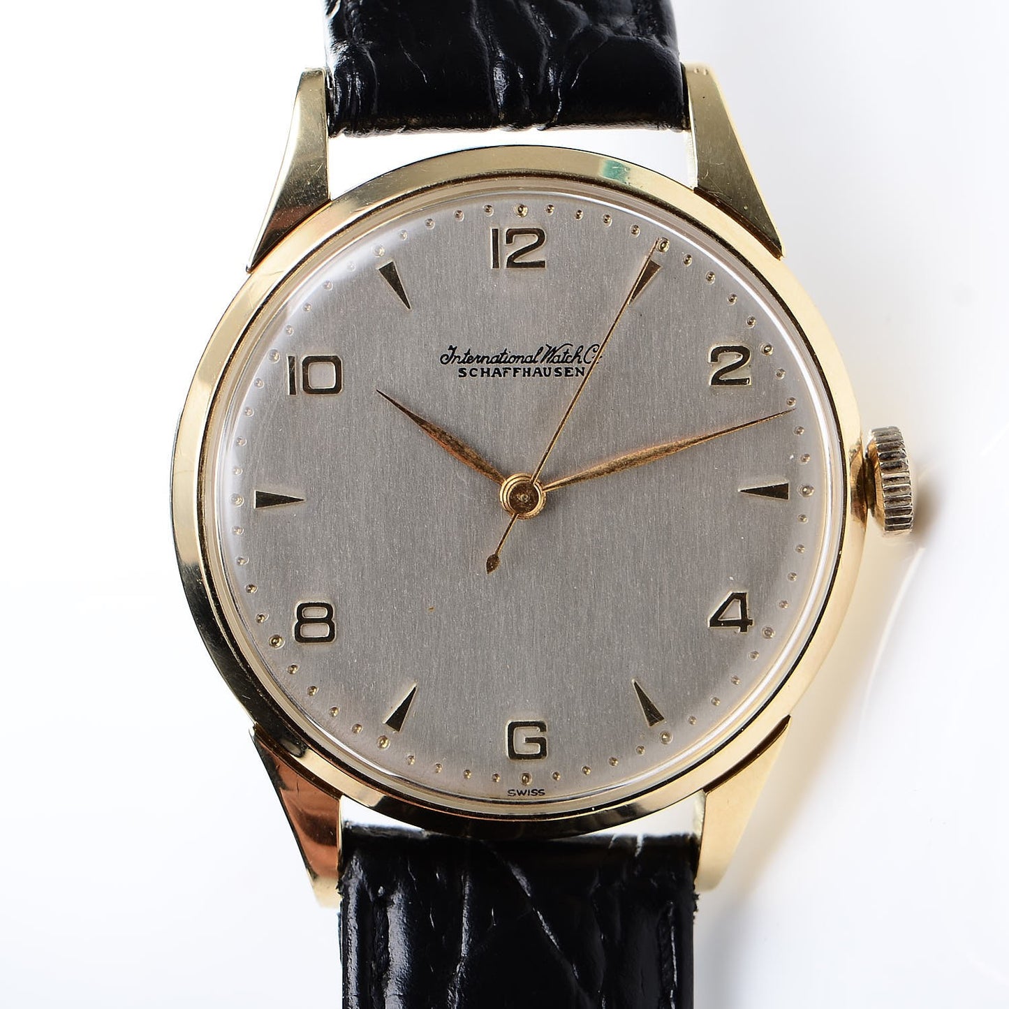 18K Yellow Gold Crocodile 35mm Schaffhausen Automatic Watch
