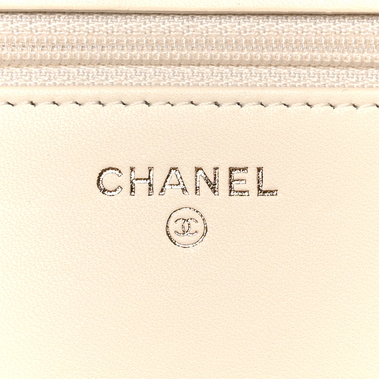 Chanel Lambskin Quilted CC Pearl Crush Wallet on Chain WOC White 7 of 11