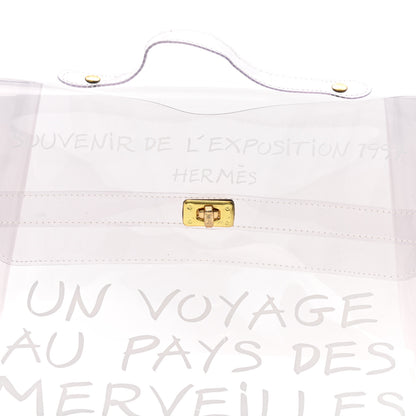 Hermes Vinyl Souvenir De L'Exposition Kelly Transparent 7 of 13