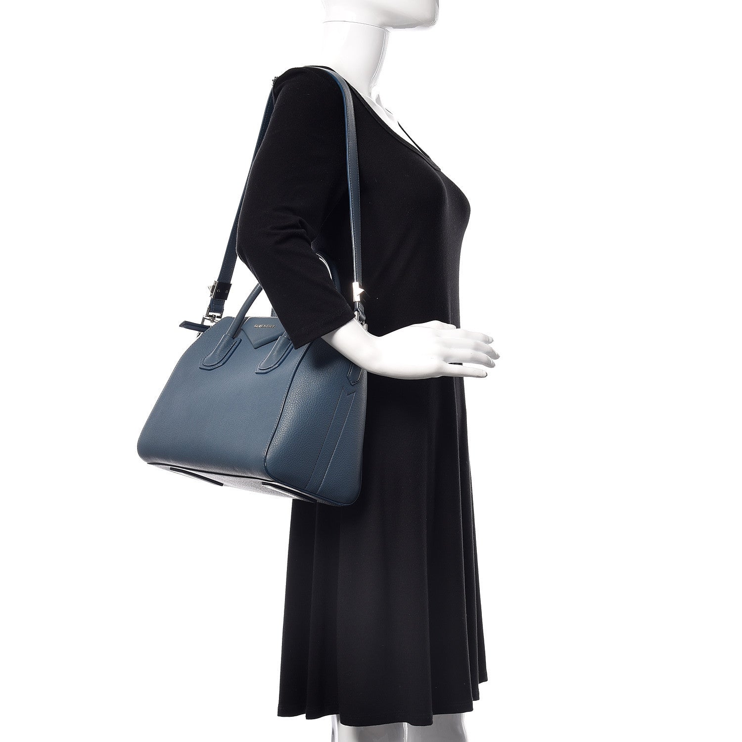 Givenchy Sugar Goatskin Small Antigona Mineral Blue 2 of 10
