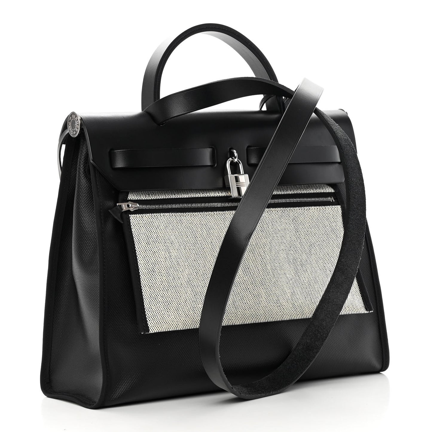 Toile H Berline Vache Hunter Herbag Zip PM 31 Black Ecru