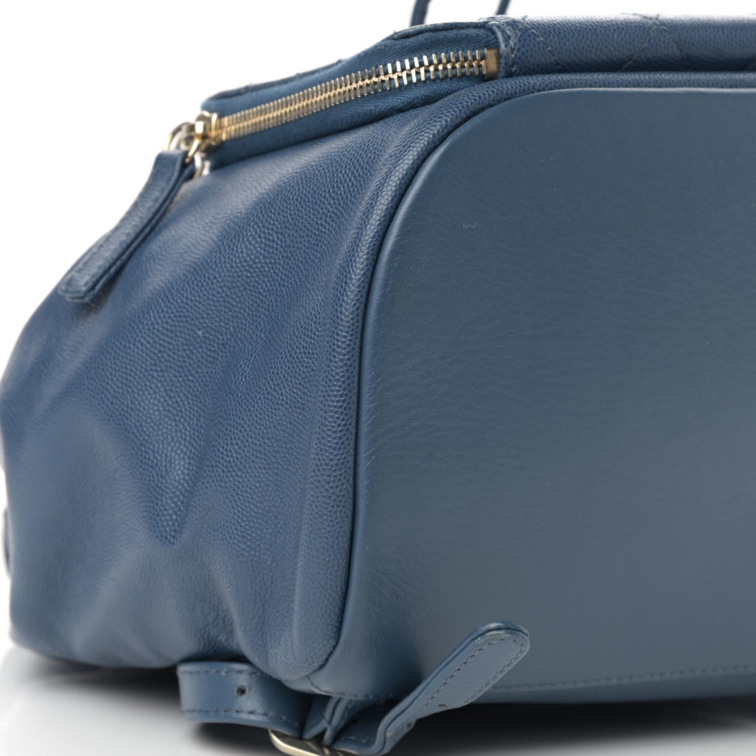 Chanel Caviar Quilted Business Affinity Backpack Blue 7 of 16
