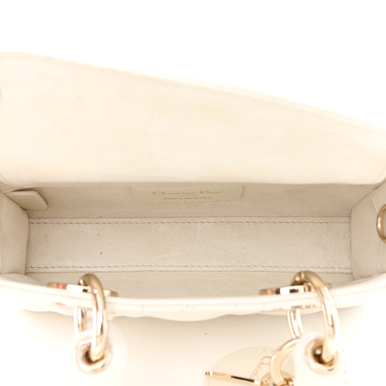 Christian Dior Lambskin Cannage Dioramour Micro Lady D-Joy Latte 5 of 12