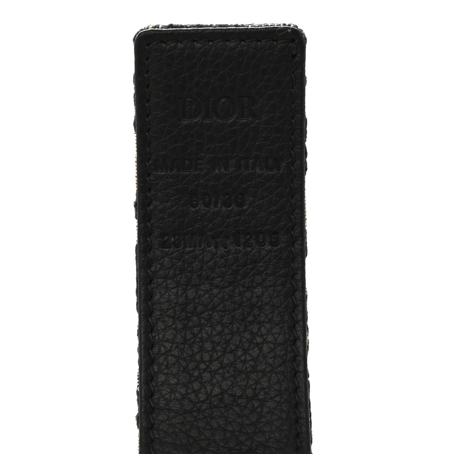 Christian Dior Jacquard Oblique 20mm Belt 90 36 Blue 1846206