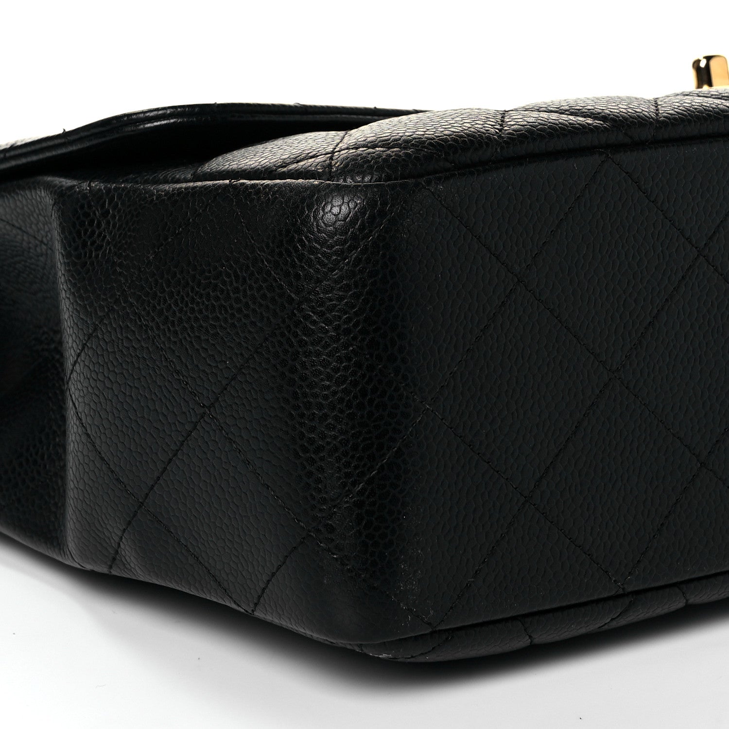 Chanel Caviar Quilted Jumbo Single Flap Black 8 of 10