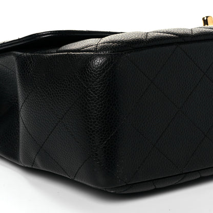 Chanel Caviar Quilted Jumbo Single Flap Black 8 of 10