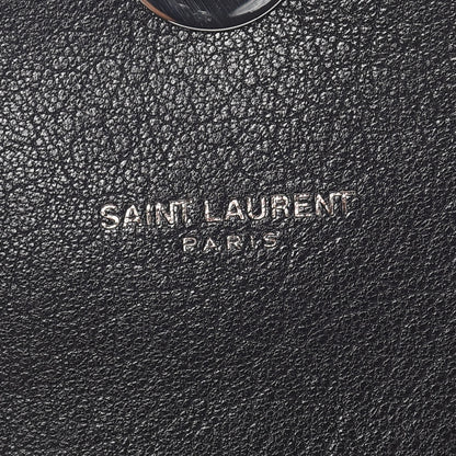 Saint Laurent Sheepskin Tri-Quilt Monogram Medium College Bag Black 8 of 11