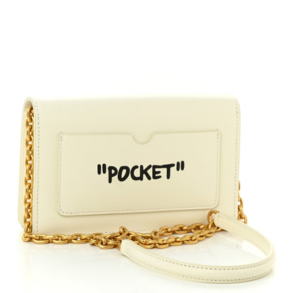 Off-White OFF WHITE Calfskin Jitney 0.5 Cash Inside Crossbody Bag White 3 of 10