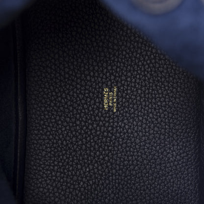 Hermes Taurillon Clemence Picotin Lock 18 PM Bleu Nuit 8 of 10