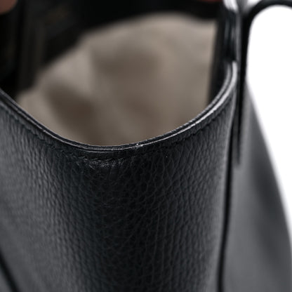 Gucci Pebbled Calfskin Small Swing Tote Black 17 of 17