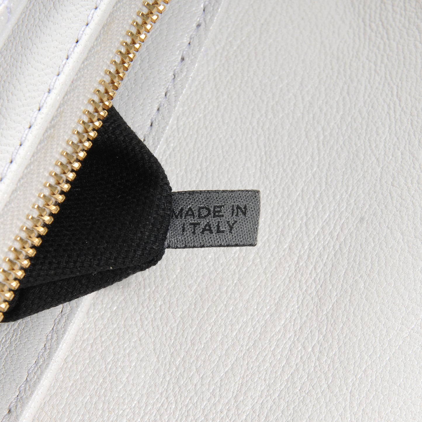 Leather Quilted The Large Single White