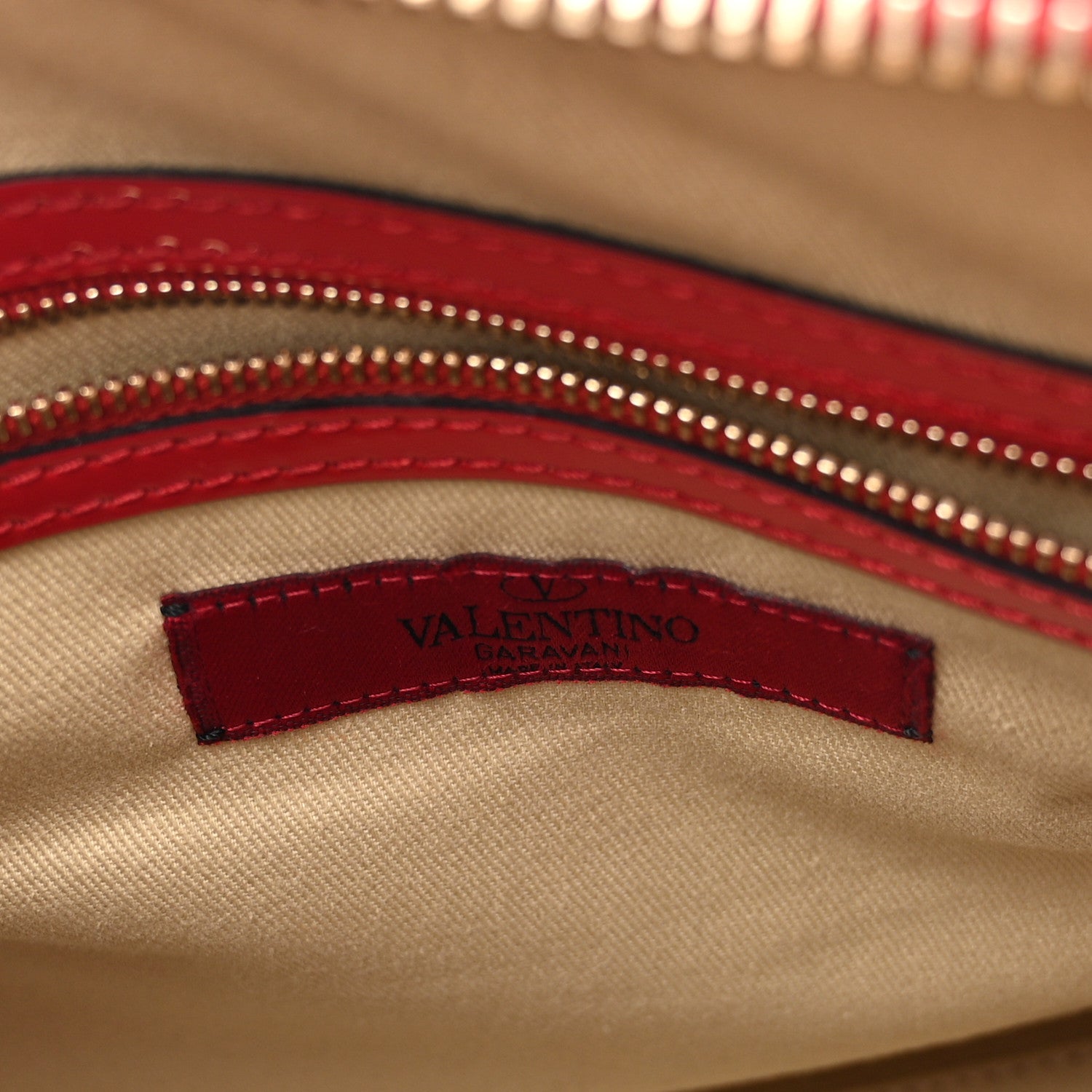 Valentino Garavani Patent Rockstud Top Handle Satchel Red 6 of 12