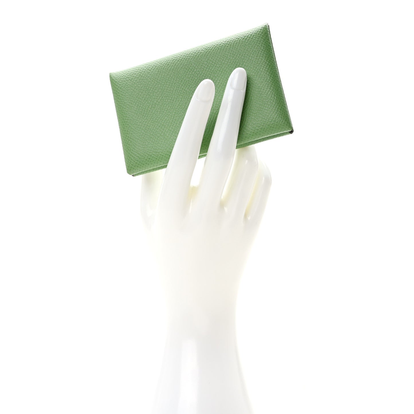 Epsom Calvi Duo Card Case Vert Criquet