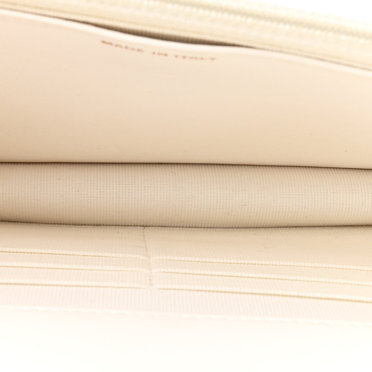 Lambskin Quilted Pillow Crush Wallet On Chain WOC White