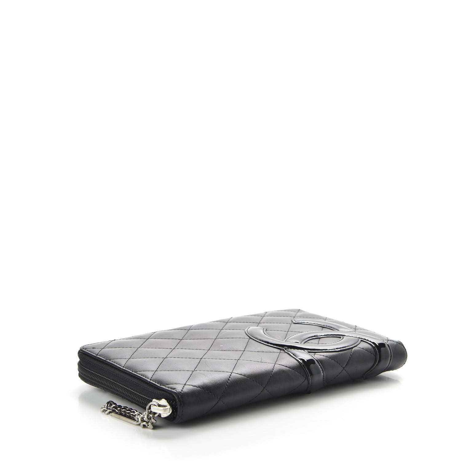 Chanel Calfskin Cambon Zip Around Organizer Wallet Black 6 of 13