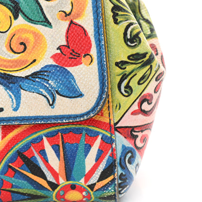 Dolce & Gabbana Dauphine Majolica Print Small Miss Sicily Satchel Multi 18 of 20