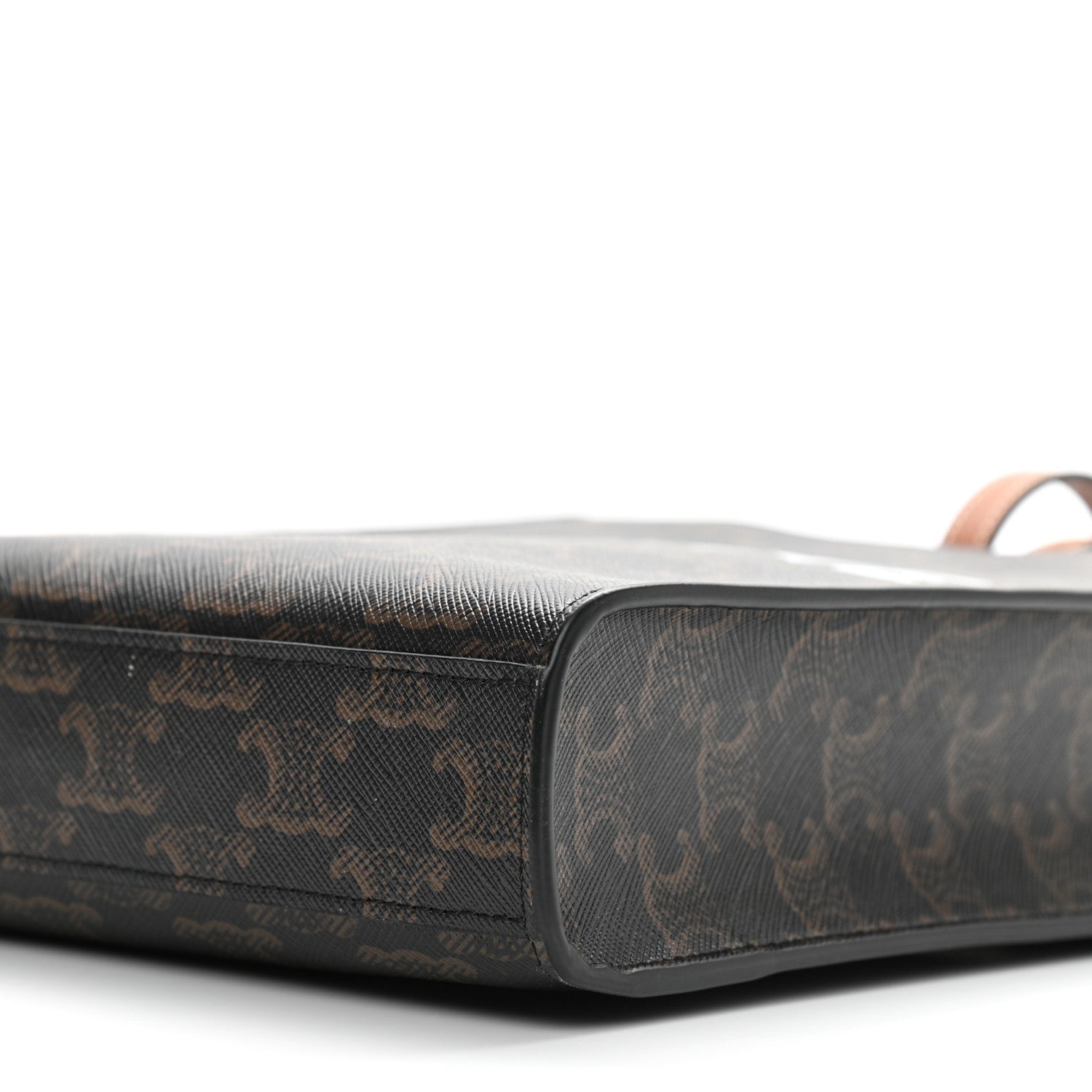 Celine Triomphe Canvas Calfskin Mini Vertical Cabas Tan 8 of 8