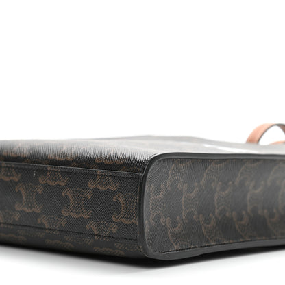 Celine Triomphe Canvas Calfskin Mini Vertical Cabas Tan 8 of 8