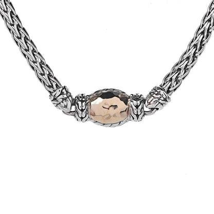 John Hardy Sterling Silver 22K Yellow Gold Palu Station Necklace 4 of 6