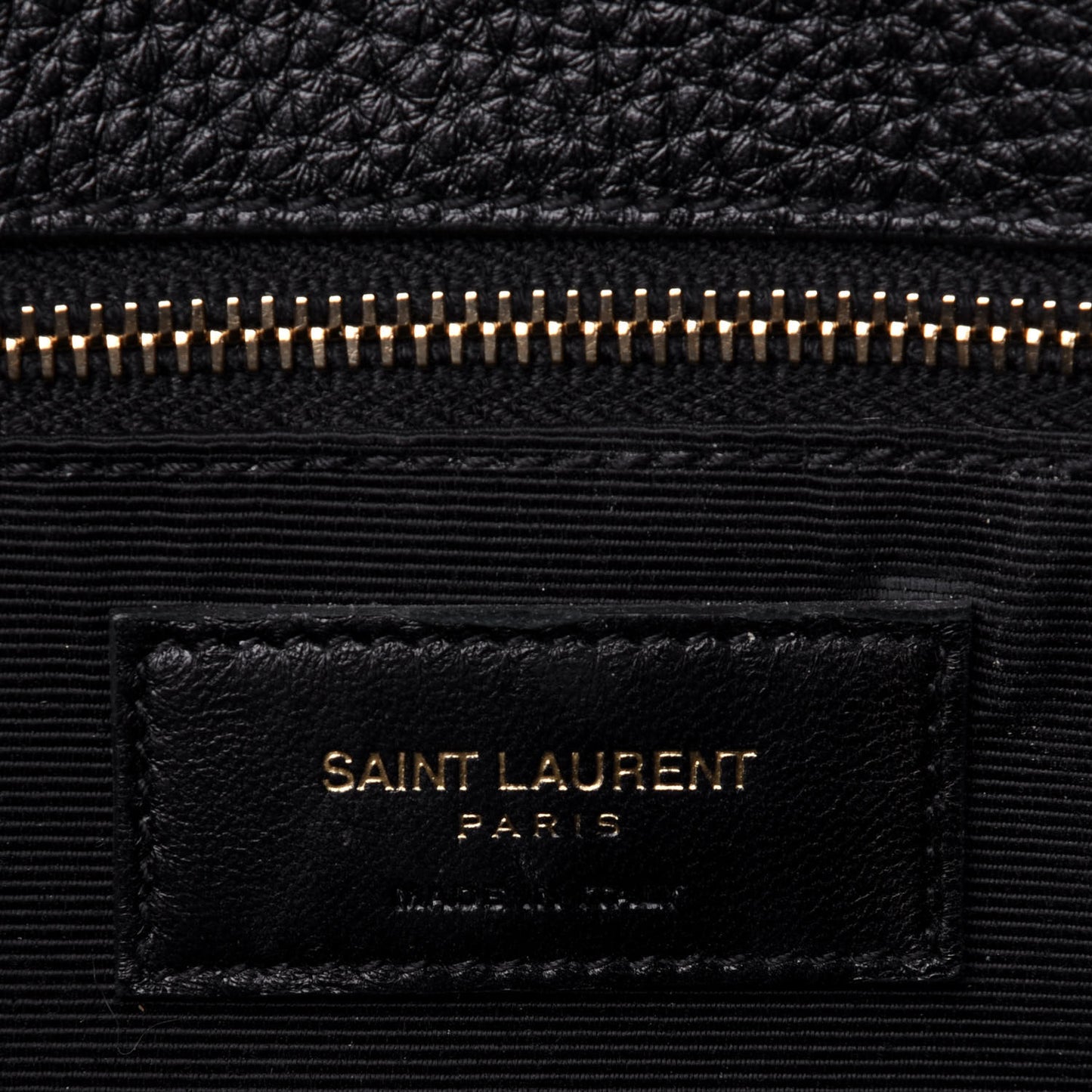 Grained Calfskin Small Sac De Jour Black