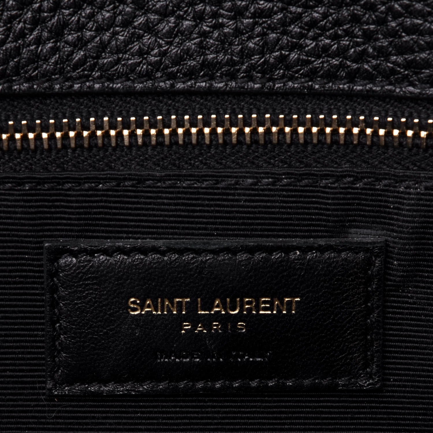 Saint Laurent Grained Calfskin Small Sac De Jour Black 7 of 13