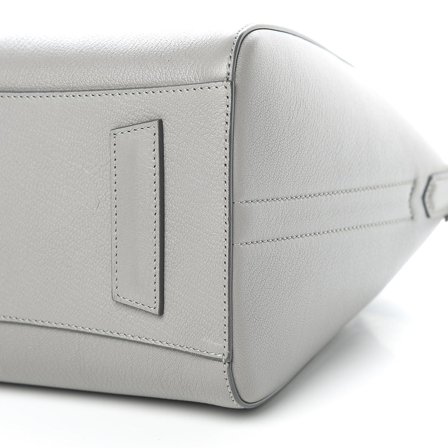 Sugar Goatskin Small Antigona Pearl Grey