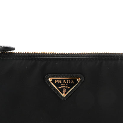 Prada Re-Nylon Saffiano Raso Shoulder Bag Black 7 of 10