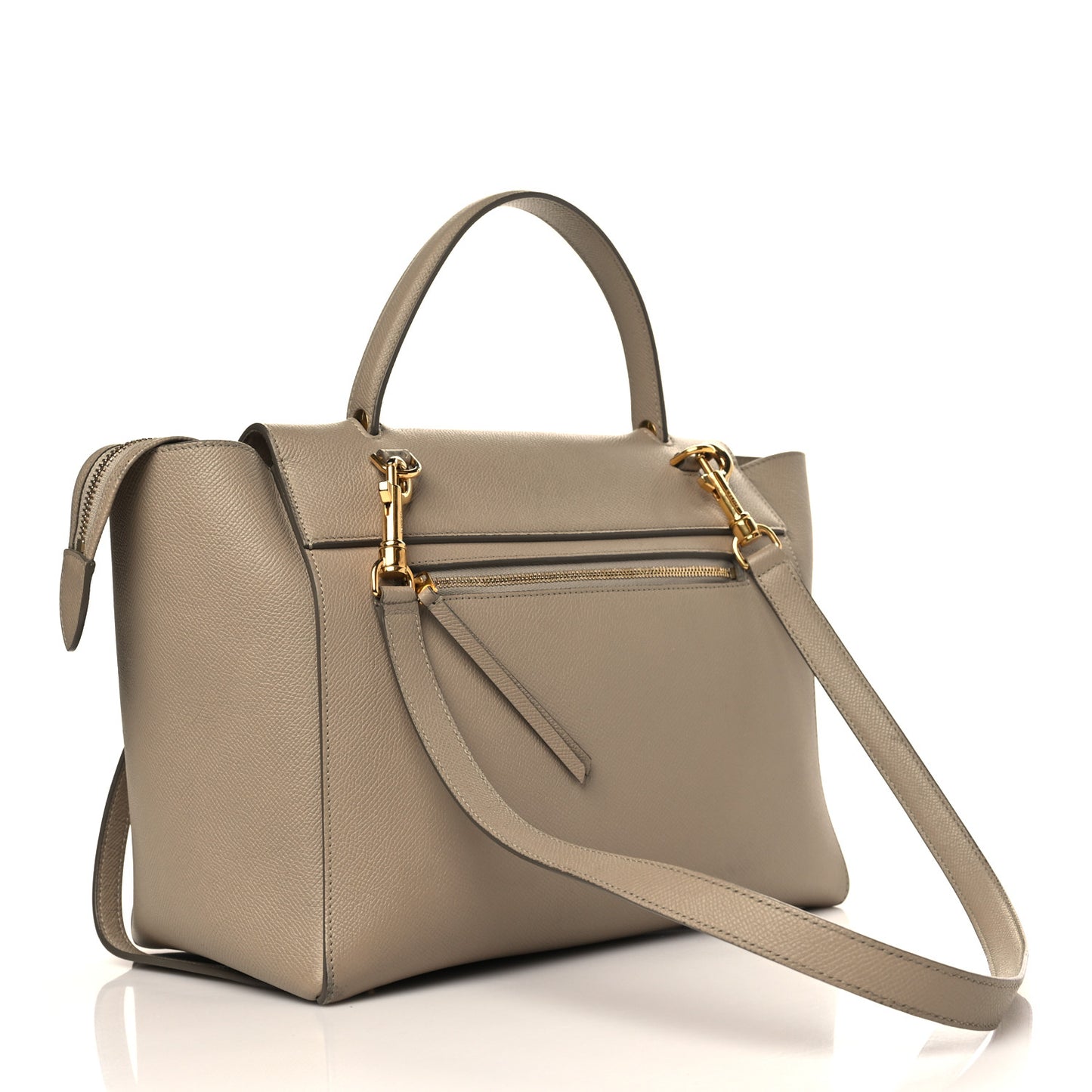 Grained Calfskin Mini Belt Bag Light Taupe