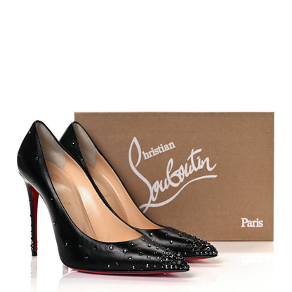 Christian Louboutin Calfskin Burma Strass Degrade So Kate Pumps 40.5 Black 16 of 16