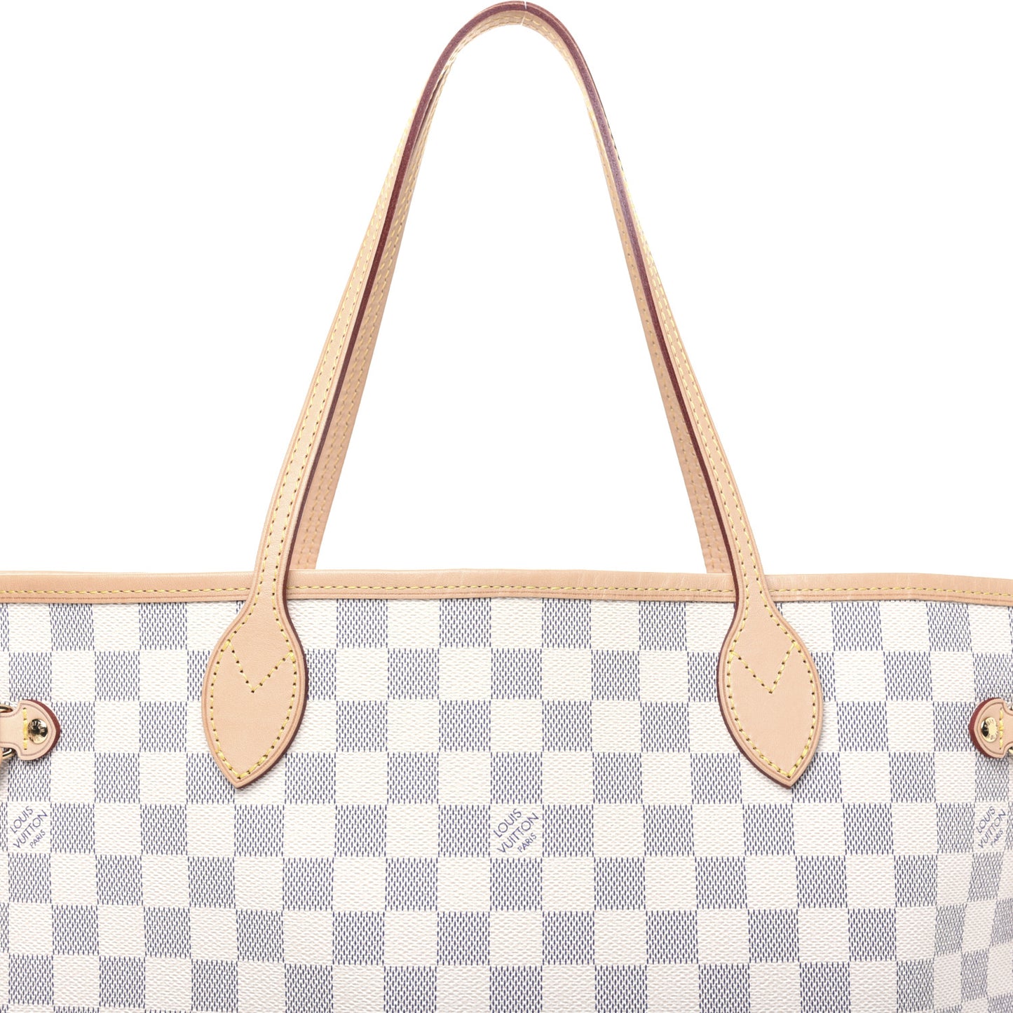 Damier Azur Neo Neverfull MM Rose Ballerine