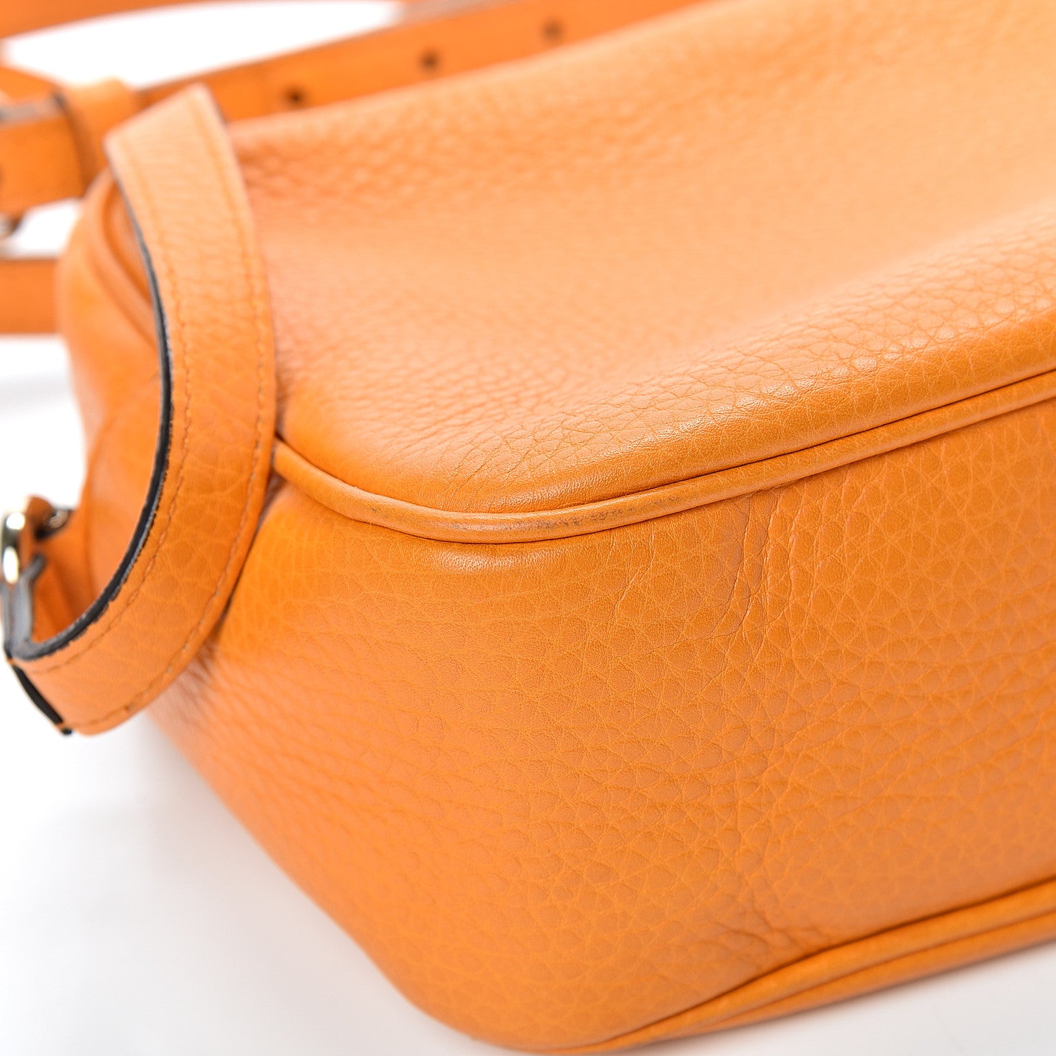 Gucci Pebbled Calfskin Small Soho Disco Bag Curcuma 11 of 12