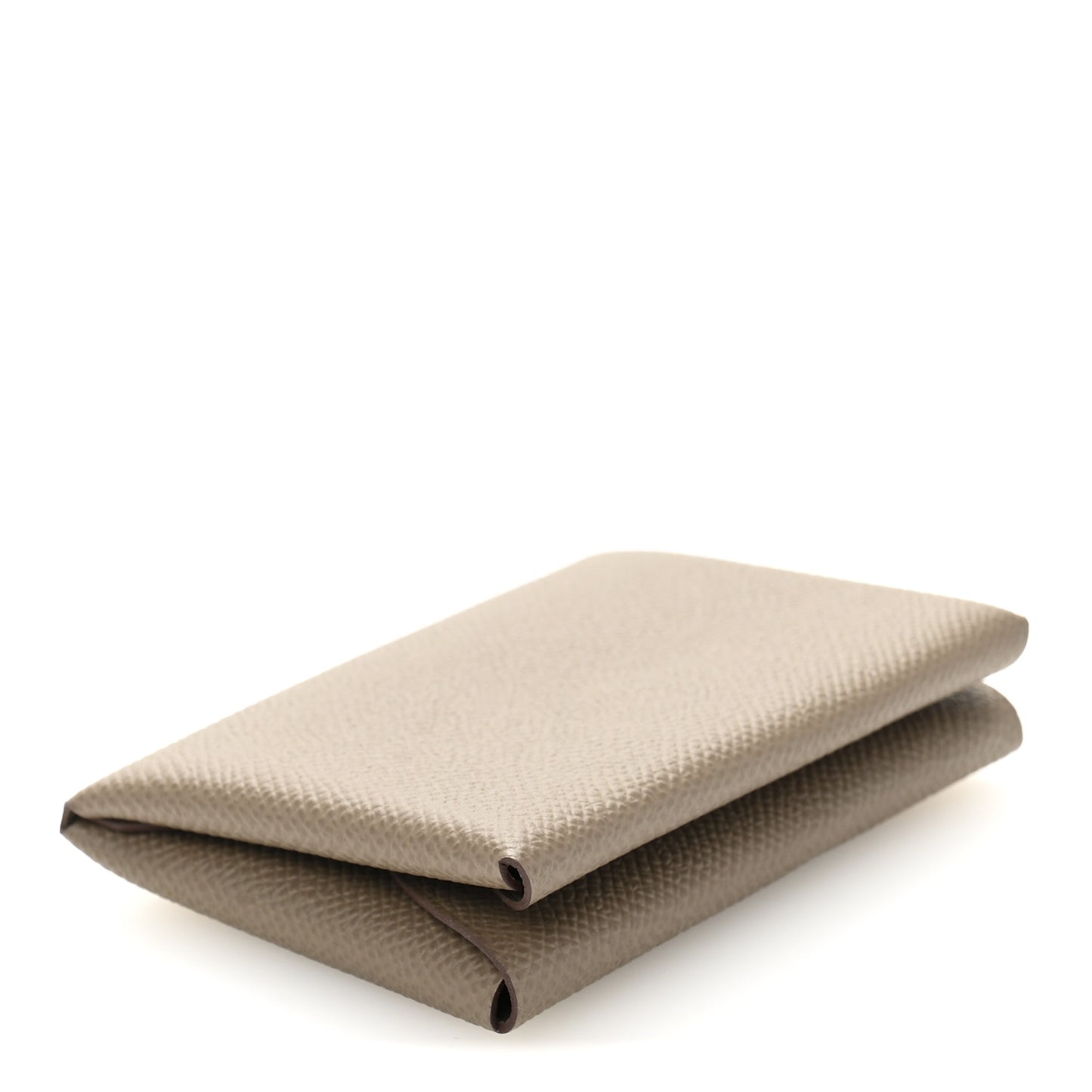 Epsom Calvi Duo Card Case Etoupe