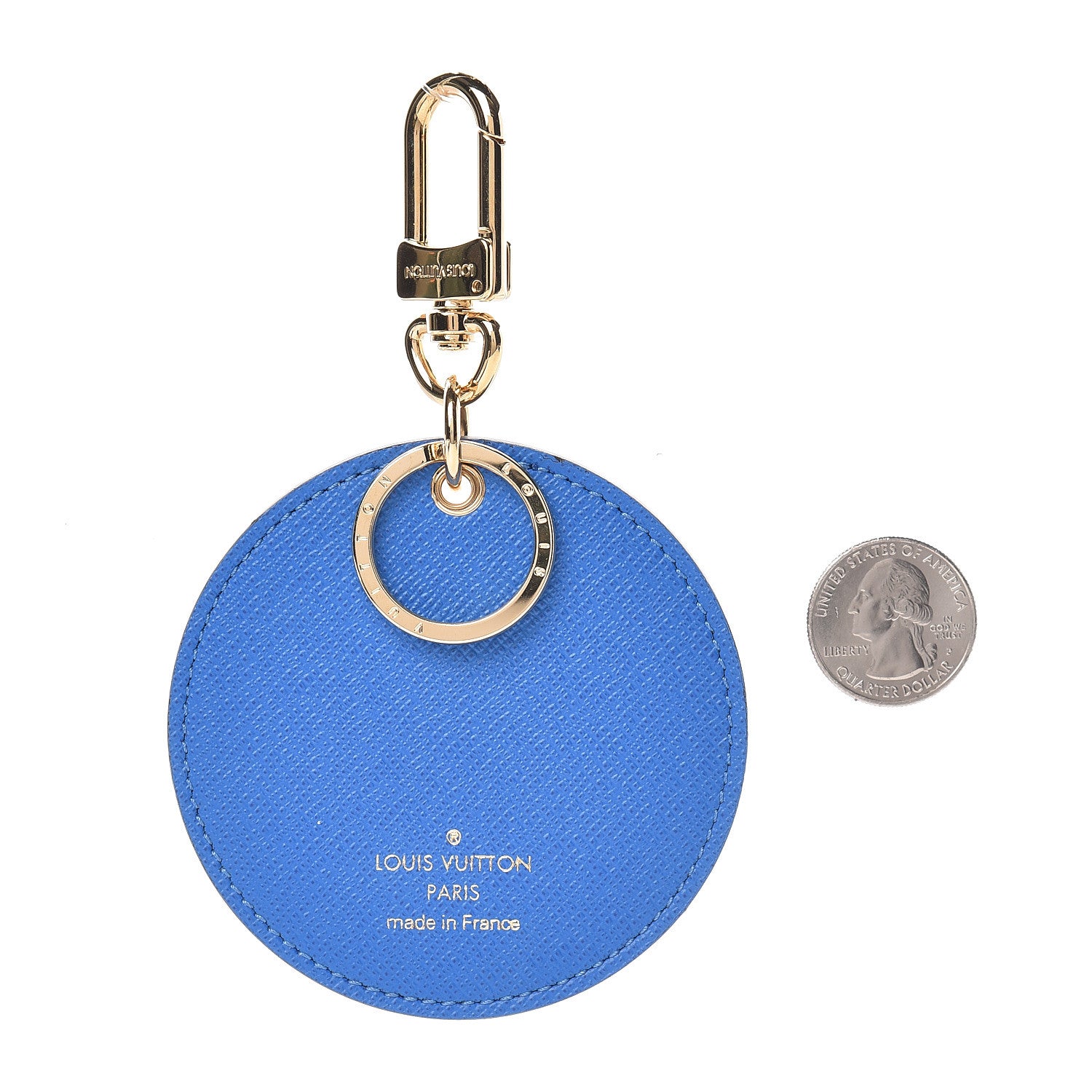 Louis Vuitton Monogram 2019 Christmas Animation Venice Bag Charm Key Ring Blue 2 of 3