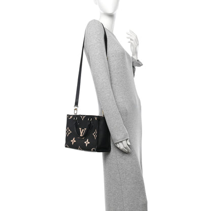 Louis Vuitton Empreinte Monogram Giant Onthego PM Black Beige 2 of 11