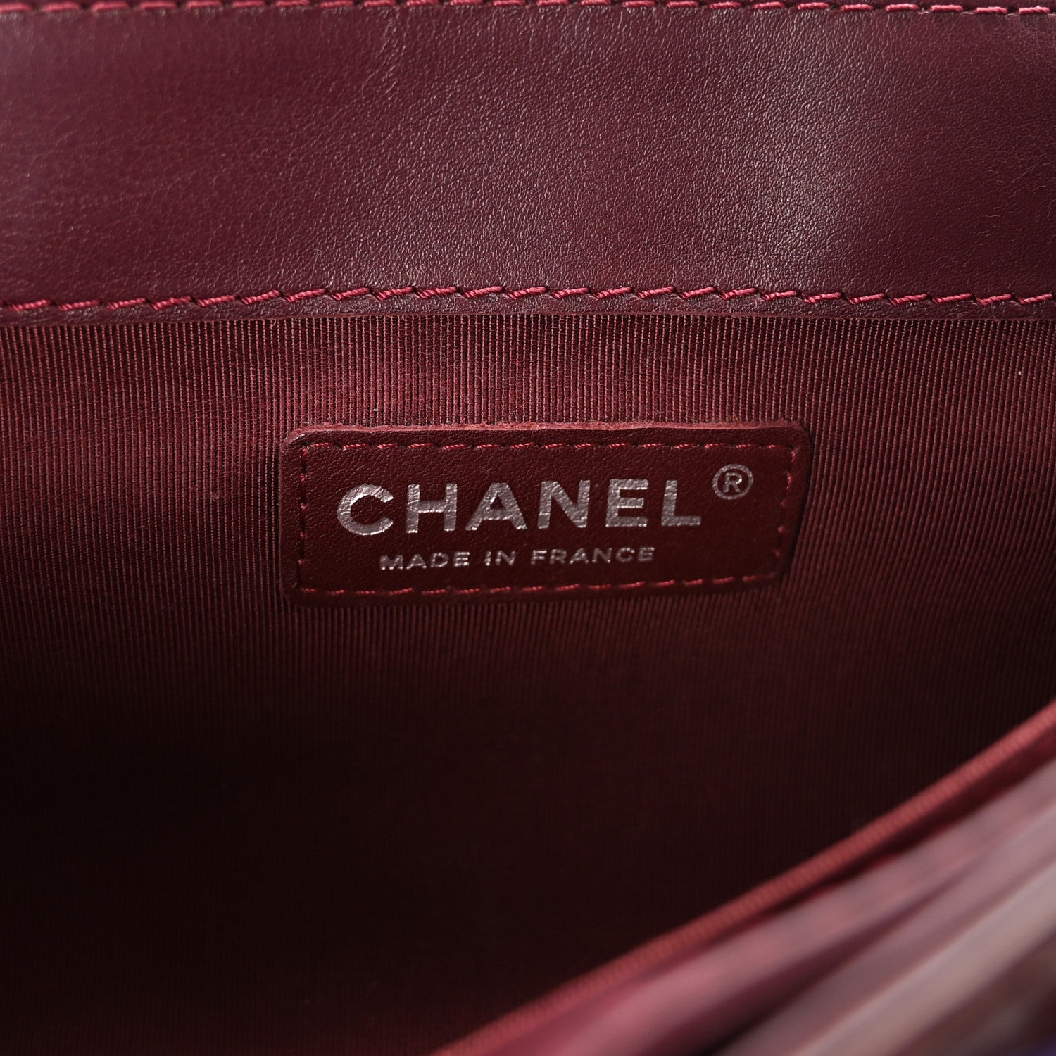 Chanel Patent New Medium Boy Reverso Flap Burgundy 6 of 10