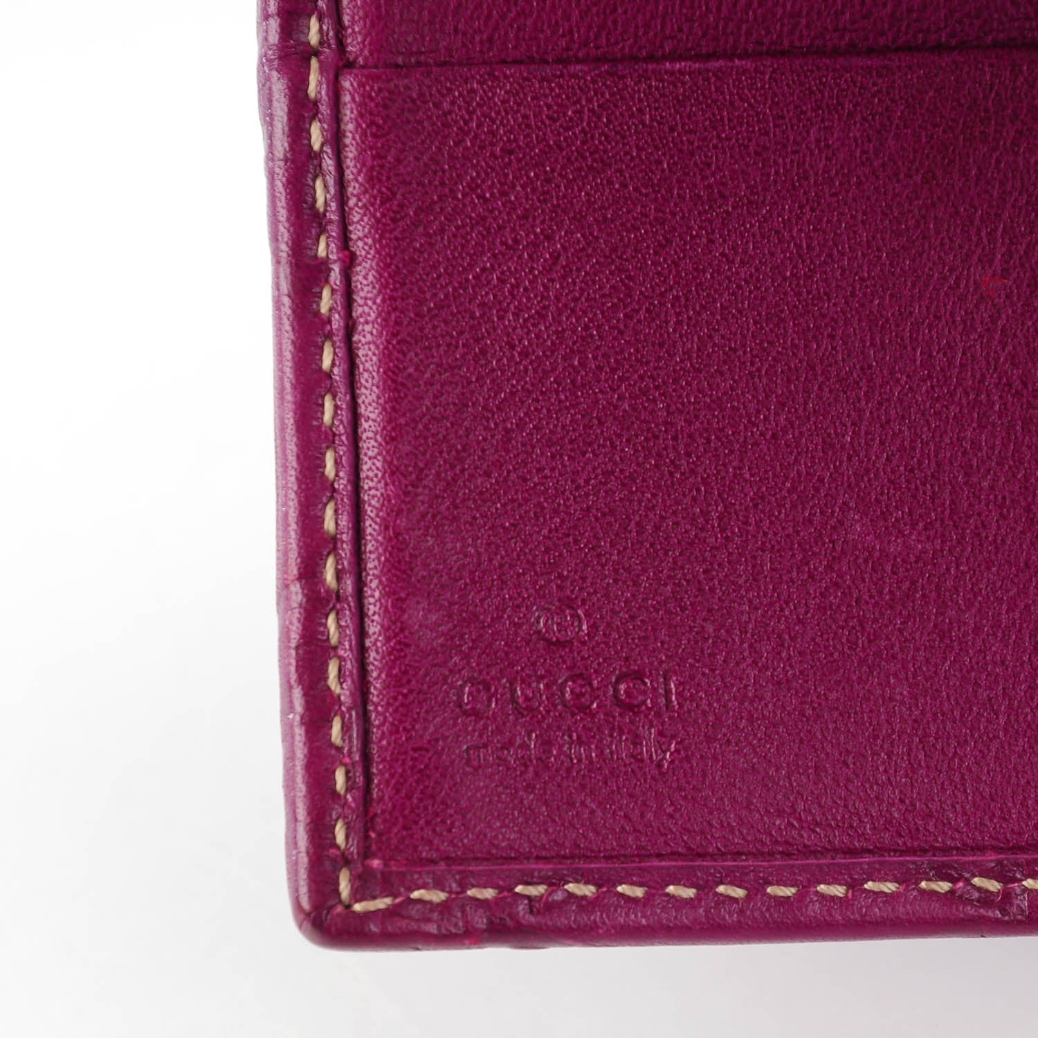 Gucci Guccissima D Ring Compact Wallet Purple 6 of 7