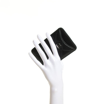 Chanel Lambskin Quilted Phone Case Black 2 of 8