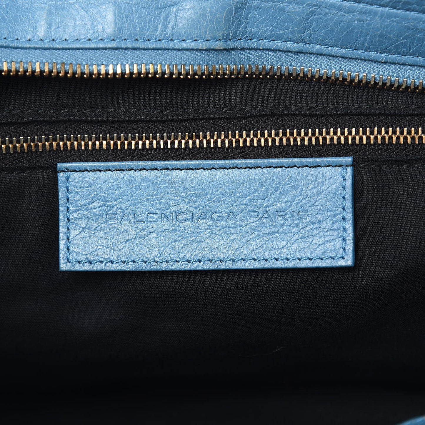 Agneau Giant 12 Gold Hardware Part Time Bleu Indigo