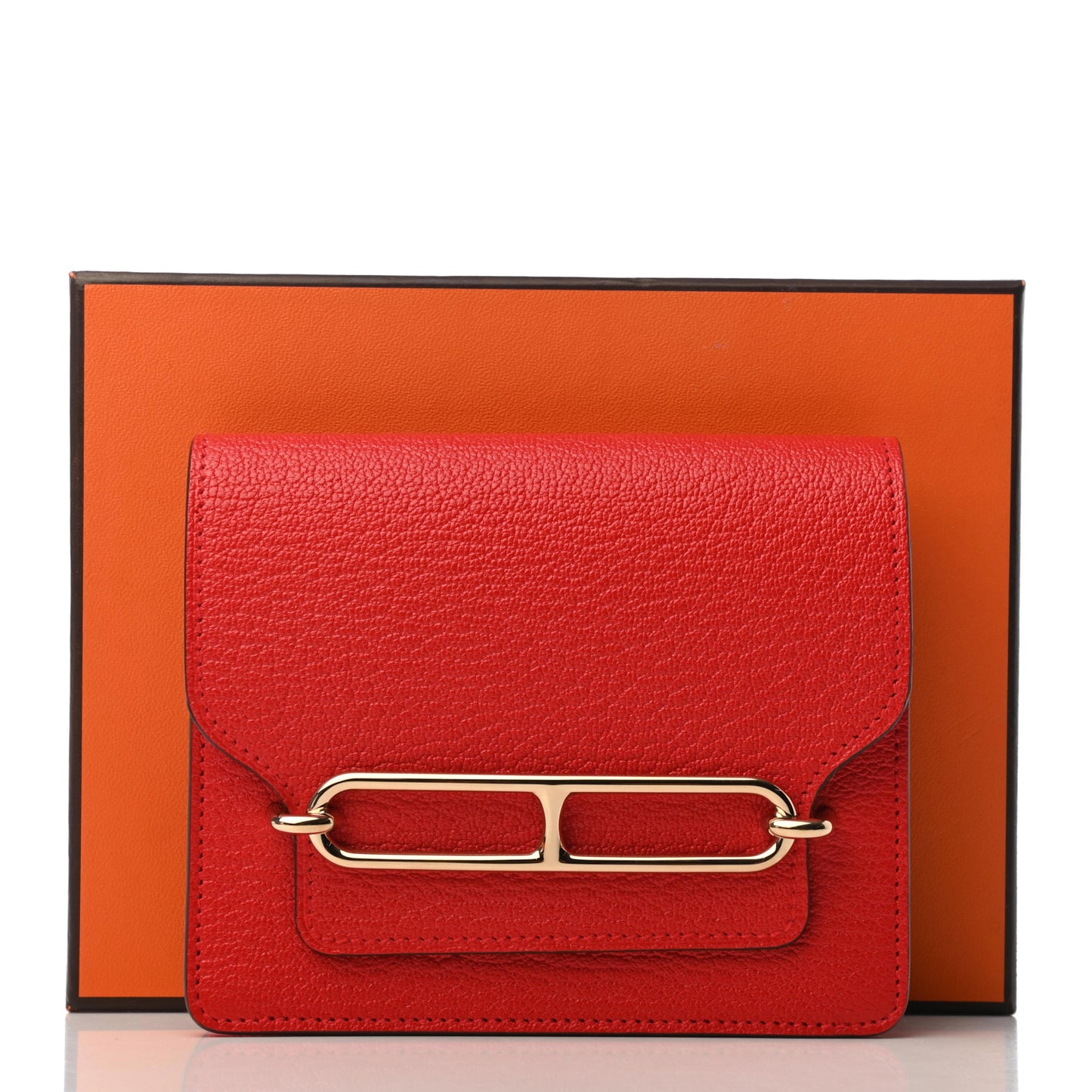 Chevre Mysore Roulis Slim Wallet Rouge De Coeur