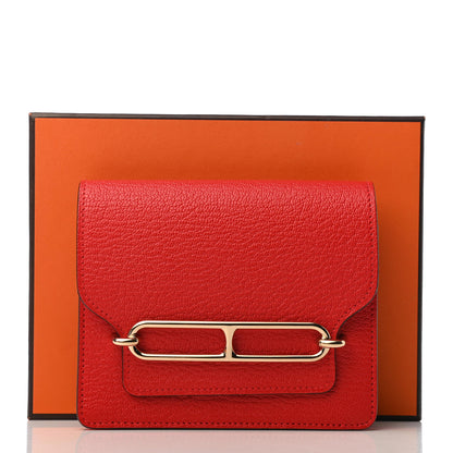 Hermes Chevre Mysore Roulis Slim Wallet Rouge De Coeur 8 of 8