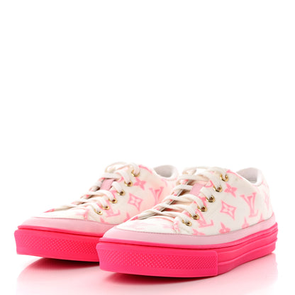 Louis Vuitton Technical Fabric Monogram Stellar Sneakers 38.5 Rose Pop 3 of 8