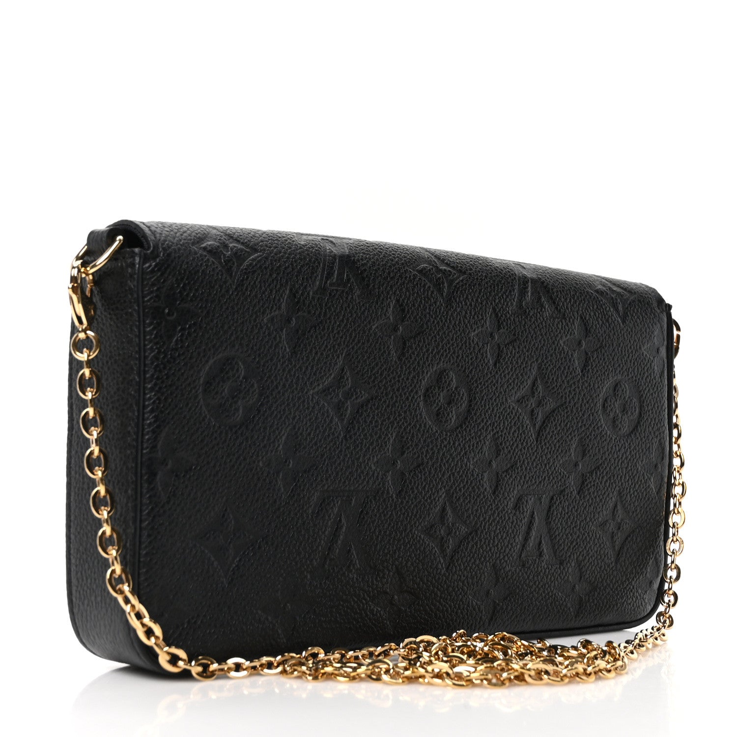 Louis Vuitton Empreinte Pochette Felicie Chain Wallet Black 4 of 12