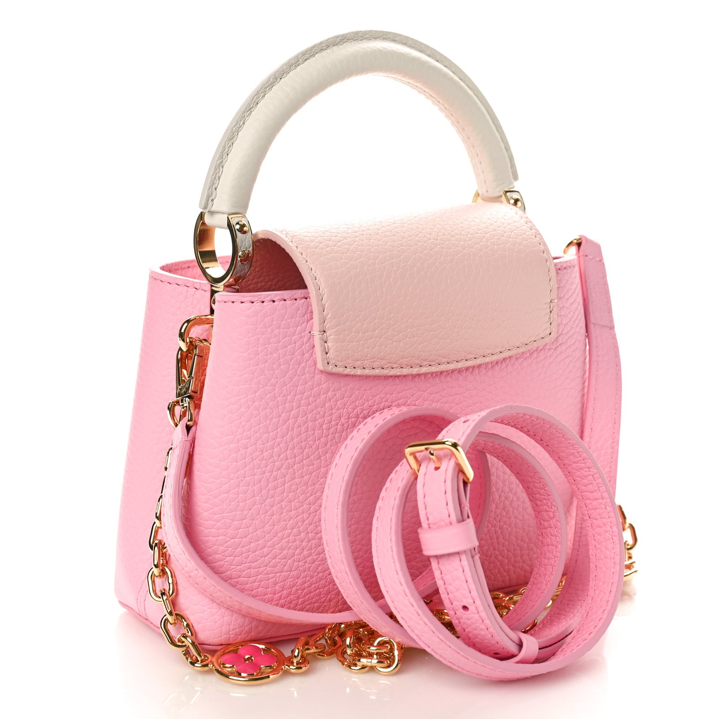 Taurillon Flower Chain Capucines Mini Candy Pink