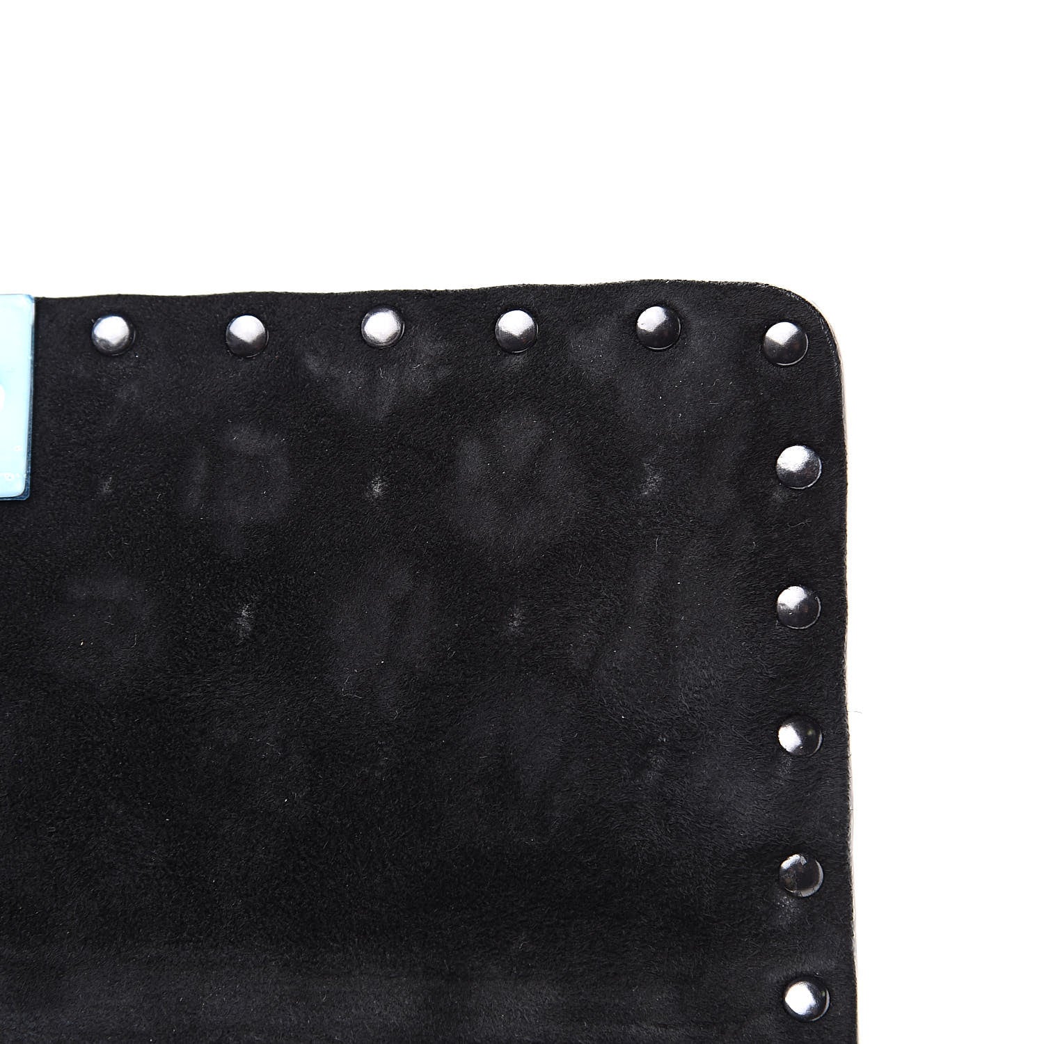 Valentino Garavani Craquele Nappa Medium Rockstud Spike Shoulder Bag Black 9 of 10
