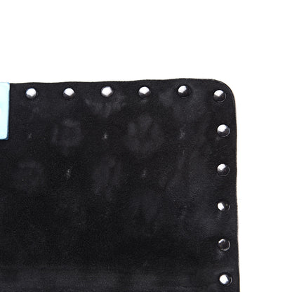 Valentino Garavani Craquele Nappa Medium Rockstud Spike Shoulder Bag Black 9 of 10
