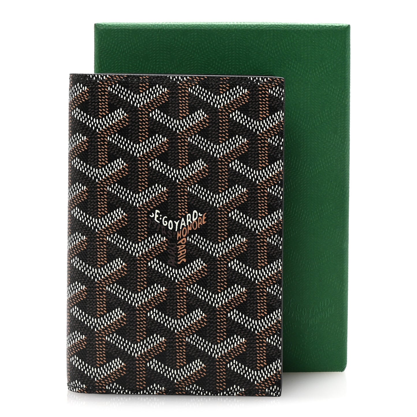 Goyardine Passport Wallet Black